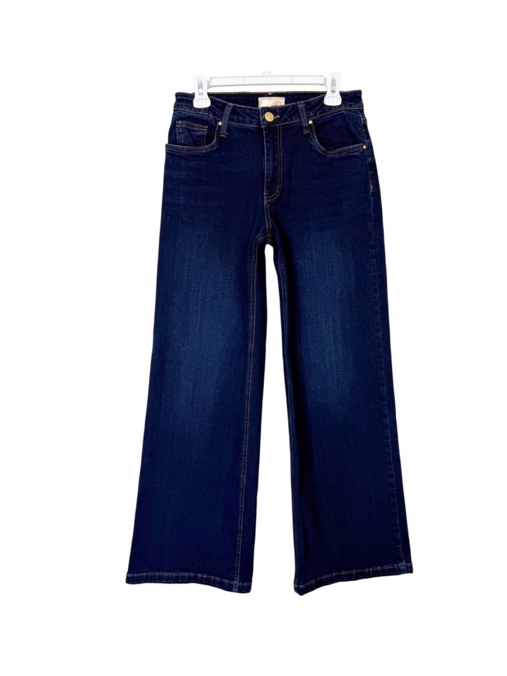 Kut from the Kloth Wide Leg Jeans Women's 6 Dark Wash Stretch